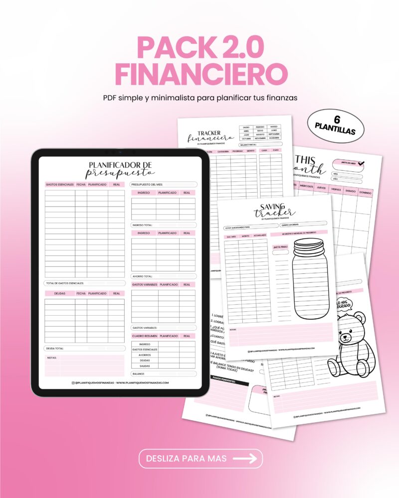 Pack financiero 2.0 Color Pastel - Nueva Actualización Disponible